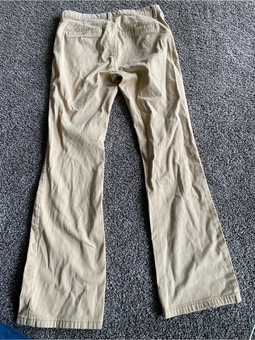 Beige Khaki girls size 12 boot cut maybe worn once